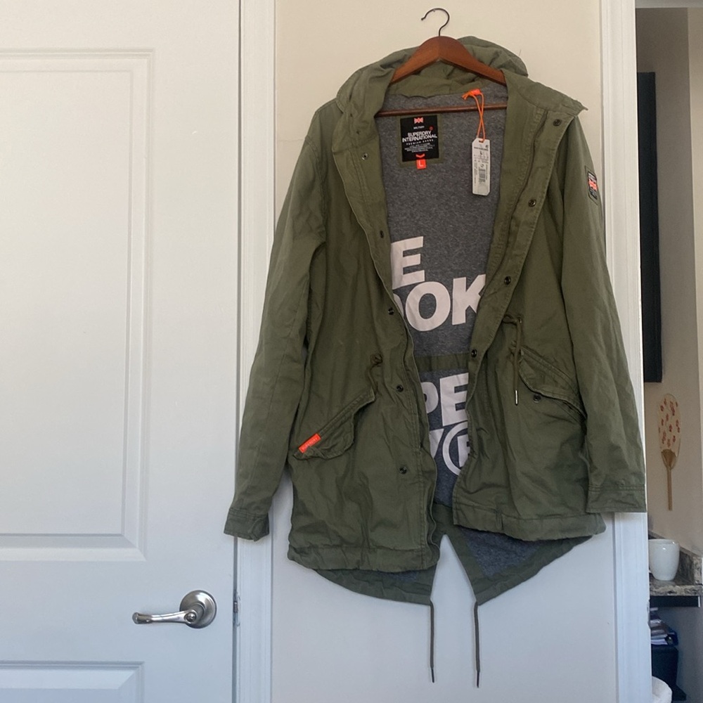 Superdry The Rookie Men’s Military Parka (Green) - Large